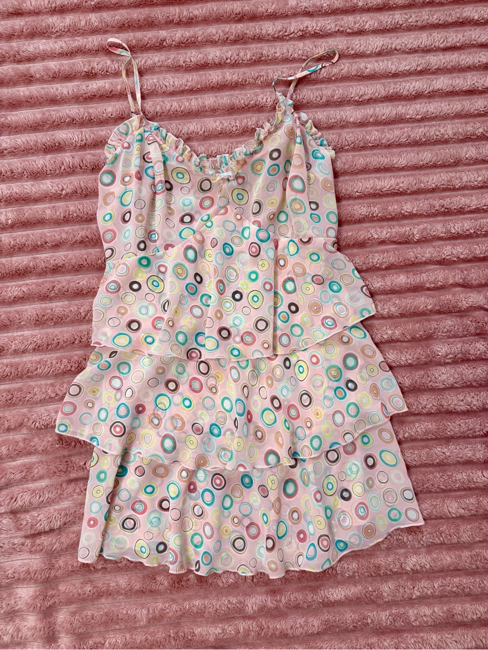 Y2K 2000s vintage whimsy sheer ruffle fairy top